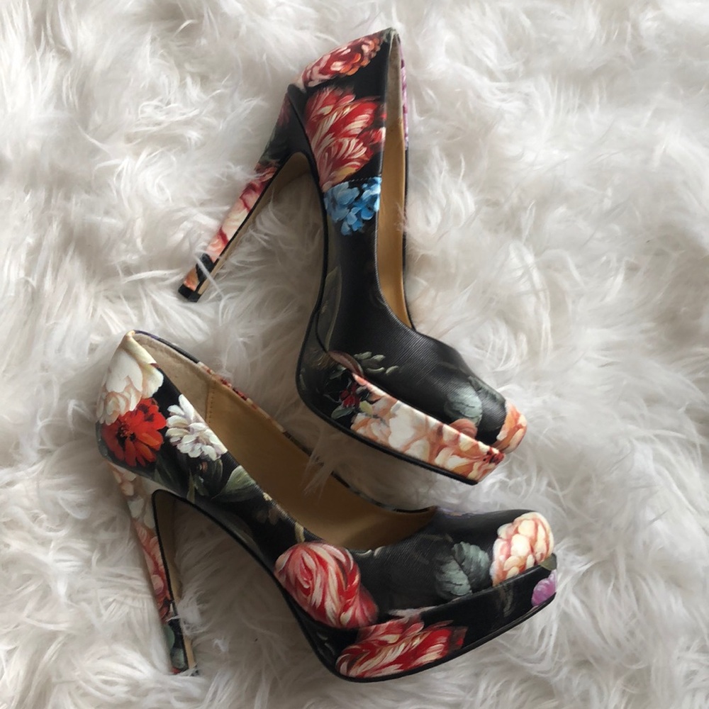 Floral High Heels